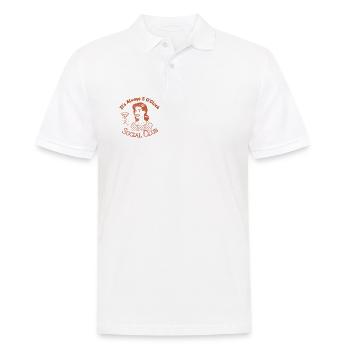 It's Always 5 O'CLock Social Club (Gals) - Männer Poloshirt - Weiß - Vorne - Kai (181cm)