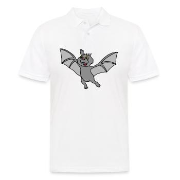 Chauve-souris, vampire, Halloween, a demandé - Polo Homme - blanc - Devant - Kai (181cm)