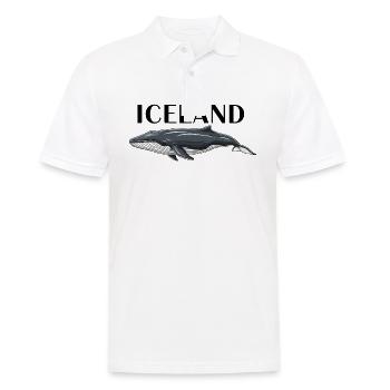 Iceland Wal - Männer Poloshirt - Weiß - Vorne - Kai (181cm)