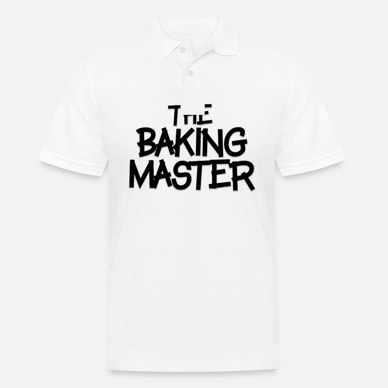 ''The Baking Master'' - Männer Poloshirt - Weiß