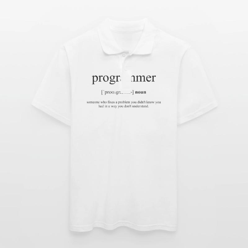 Programmer (Programmierer) Definition Dictionary Männer Poloshirt