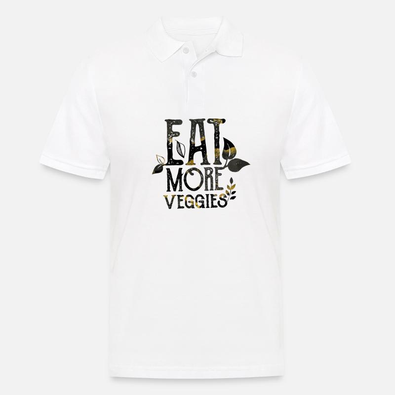 Veganer Vegetarier Tierschutz Geschenkidee - Männer Poloshirt - Weiß