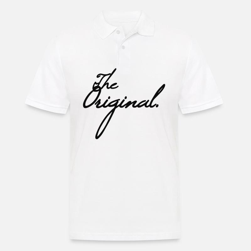 THE ORIGINAL - Männer Poloshirt - Weiß