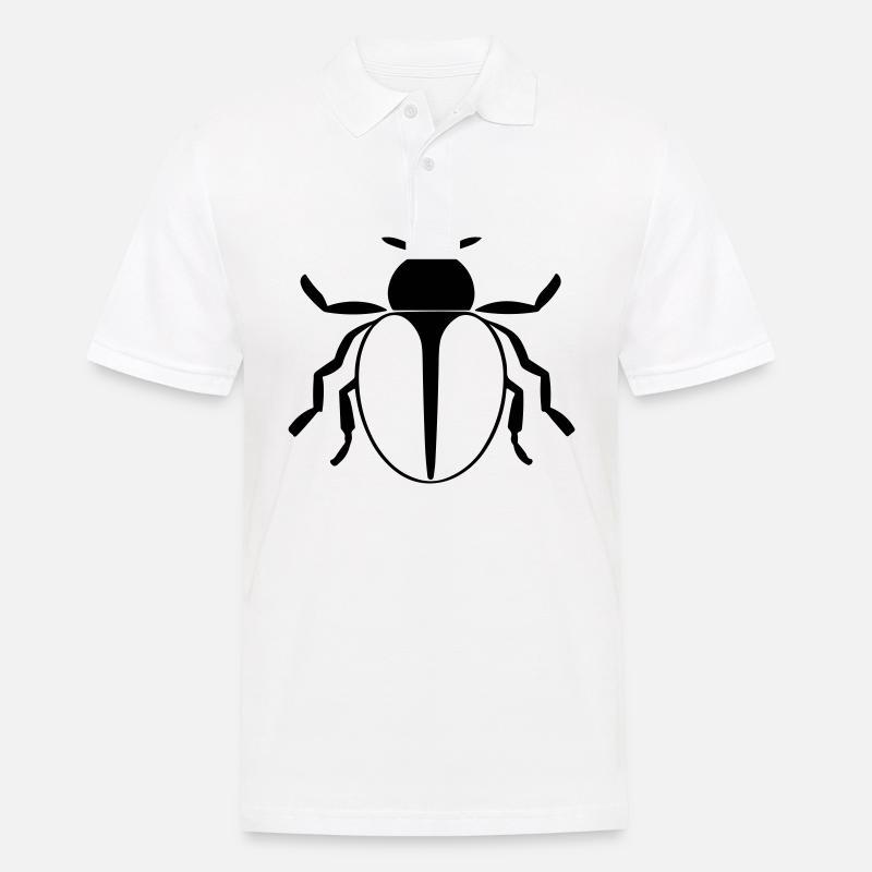Marienkäfer - Männer Poloshirt - Weiß