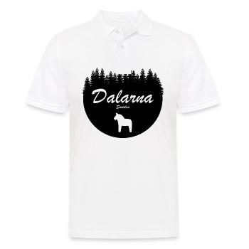 Dalécarlie Dala Cheval Suède Vacances Autocollant Nord - Polo Homme - blanc - Devant - Kai (181cm)