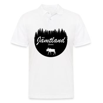 Jämtland Schweden Aufkleber Urlaub Elch Norden - Männer Poloshirt - Weiß - Vorne - Kai (181cm)