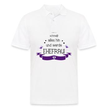 Junggesellinnenabschied Hochzeit Ehefrau Geschenk - Männer Poloshirt - Weiß - Vorne - Kai (181cm)