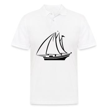 Sailing ship - Men's Polo Shirt - white - Front - Kai (181cm)