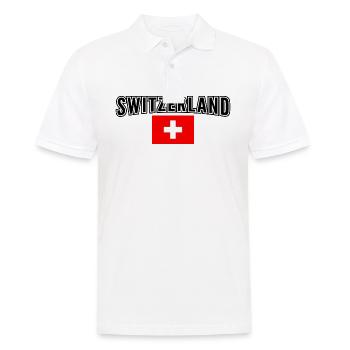 Schweiz - Männer Poloshirt - Weiß - Vorne - Kai (181cm)