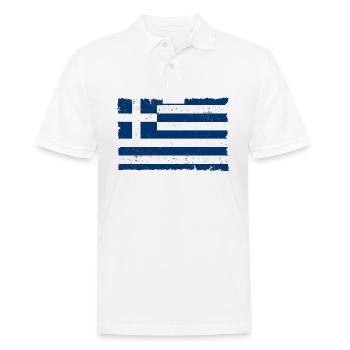 Grèce - Polo Homme - blanc - Devant - Kai (181cm)