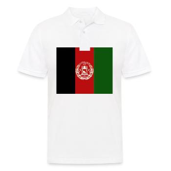 Afghanistan - Männer Poloshirt - Weiß - Vorne - Kai (181cm)