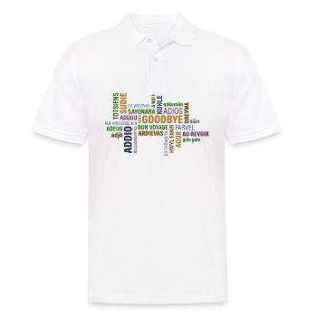 Au revoir - Polo Homme - blanc - Devant - Kai (181cm)