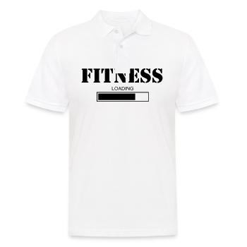 Fitness loading Outdoor Sport Gym - Männer Poloshirt - Weiß - Vorne - Kai (181cm)