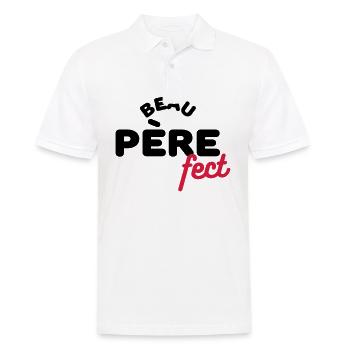 beau-pèrefect cadeau beau-papa anniversaire humour - Polo Homme - blanc - Devant - Kai (181cm)