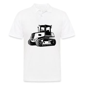 bulldozer - Polo Homme - blanc - Devant - Kai (181cm)