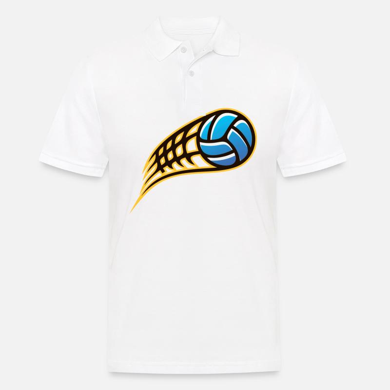 Ballsport - Männer Poloshirt - Weiß