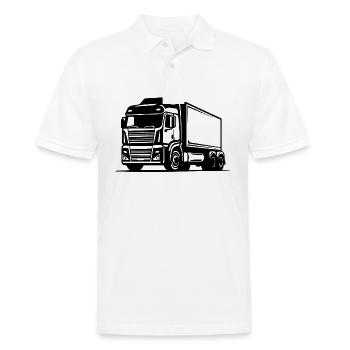 Truck Driver Truck Truck - Men's Polo Shirt - white - Front - Kai (181cm)
