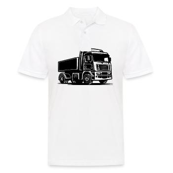 Truck Driver Truck Truck - Men's Polo Shirt - white - Front - Kai (181cm)