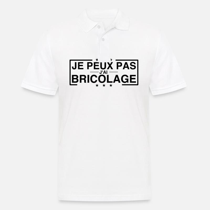 Ich kann nicht DIY - Männer Poloshirt - Weiß