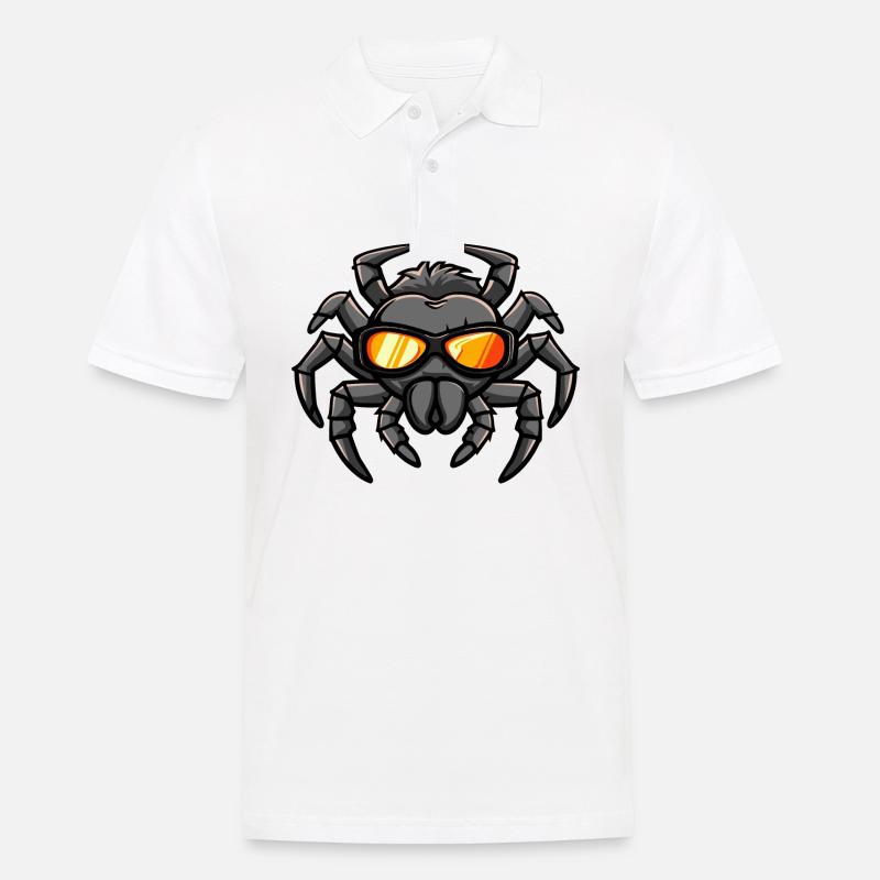 Tarantula Comic Cool - Männer Poloshirt - Weiß