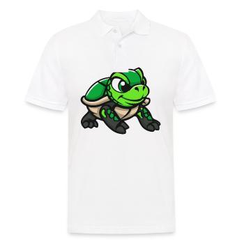 Bande dessinée Tortue - Polo Homme - blanc - Devant - Kai (181cm)