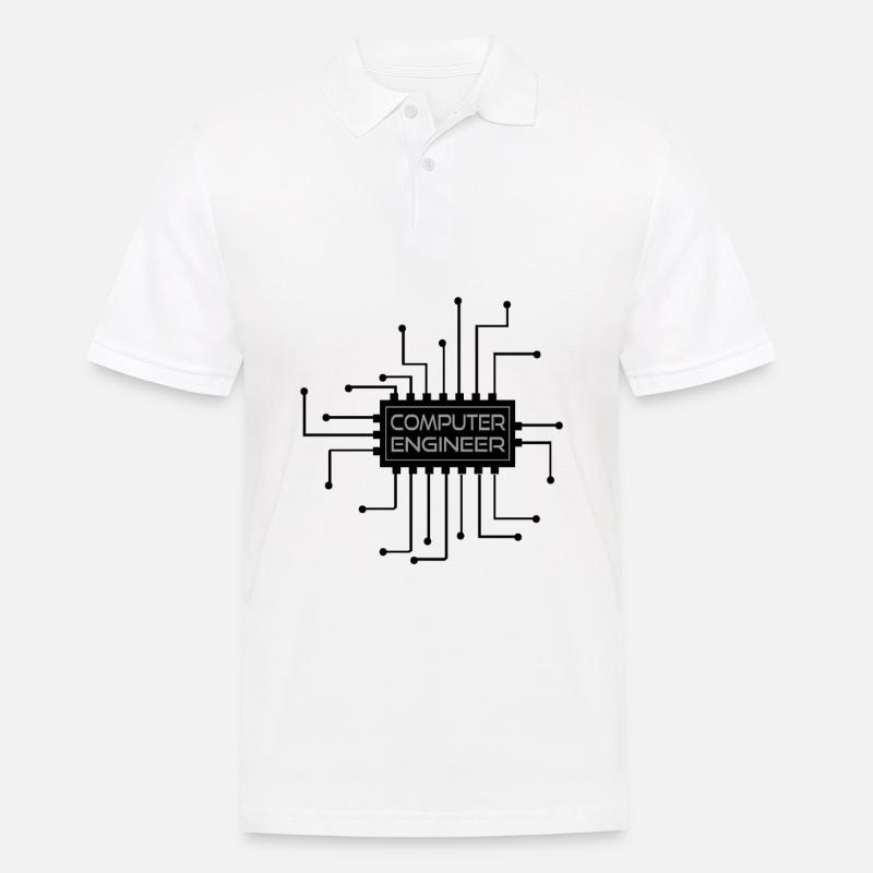 Computer engineer - computer engineer - Men's Polo Shirt - white