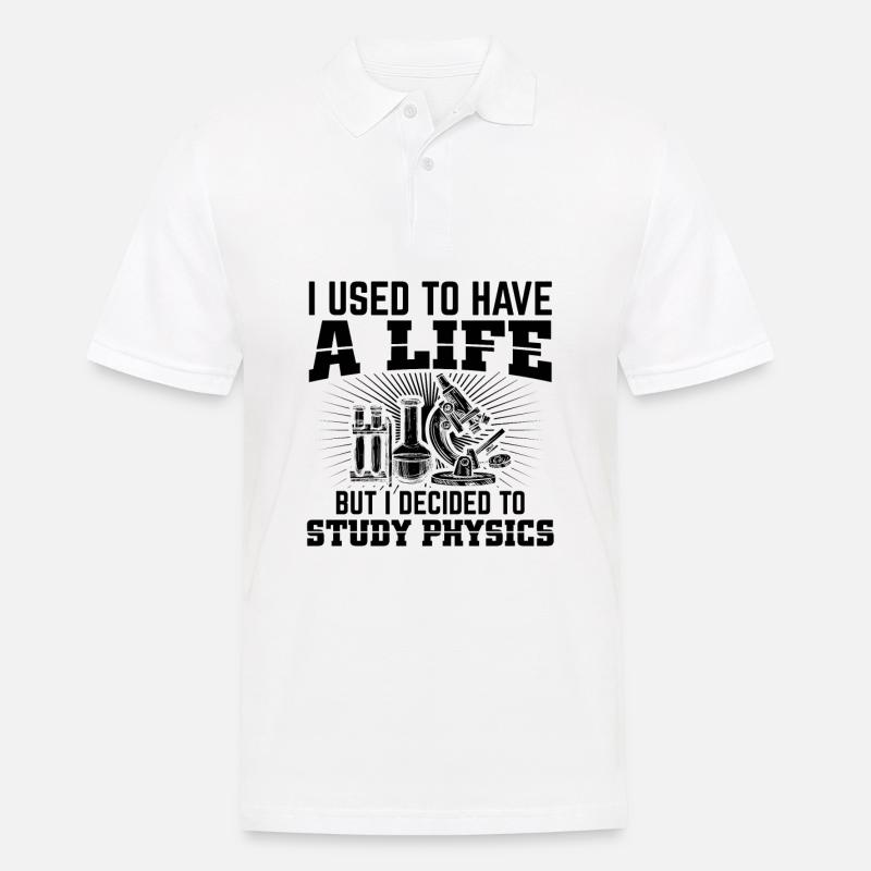 Physik Studenten | Studium Physiker Geschenkideen - Männer Poloshirt - Weiß