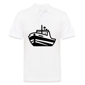 Boot - Männer Poloshirt - Weiß - Vorne - Kai (181cm)
