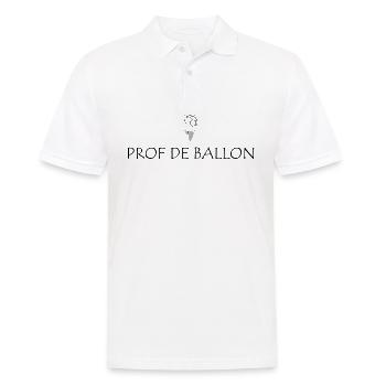 Prof de ballons - Polo Homme - blanc - Devant - Kai (181cm)