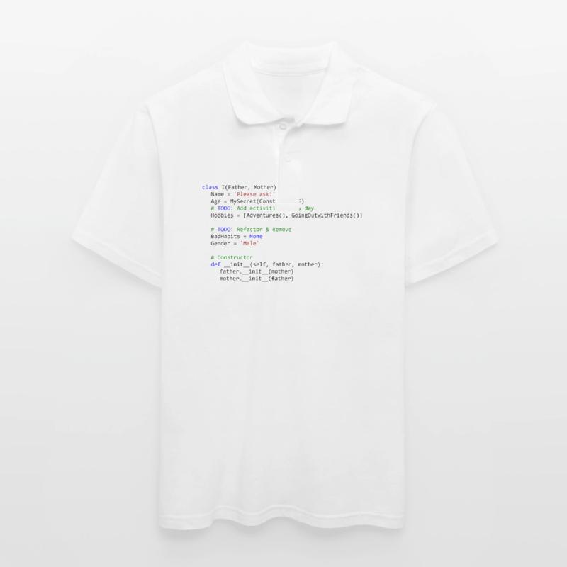 I as python class Männer Poloshirt