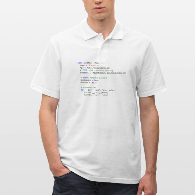 I as python class Männer Poloshirt