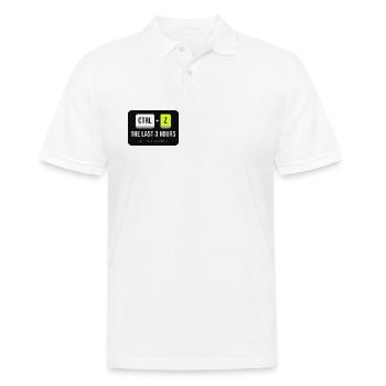 Strg Z: Die letzten 3 Stunden - Männer Poloshirt - Weiß - Vorne - Kai (181cm)
