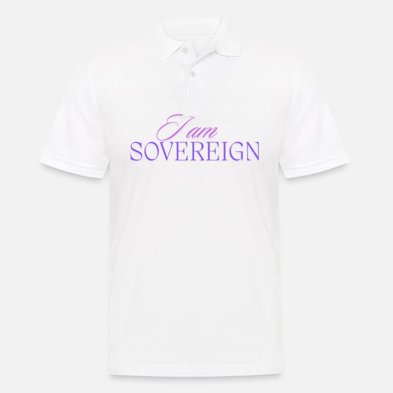 Ich bin souverän 2 - Männer Poloshirt - Weiß