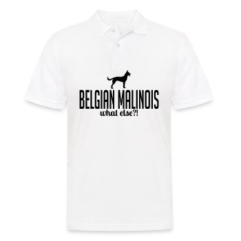 BELGIAN MALINOIS what else - Männer Poloshirt - Weiß - Vorne - Kai (181cm)