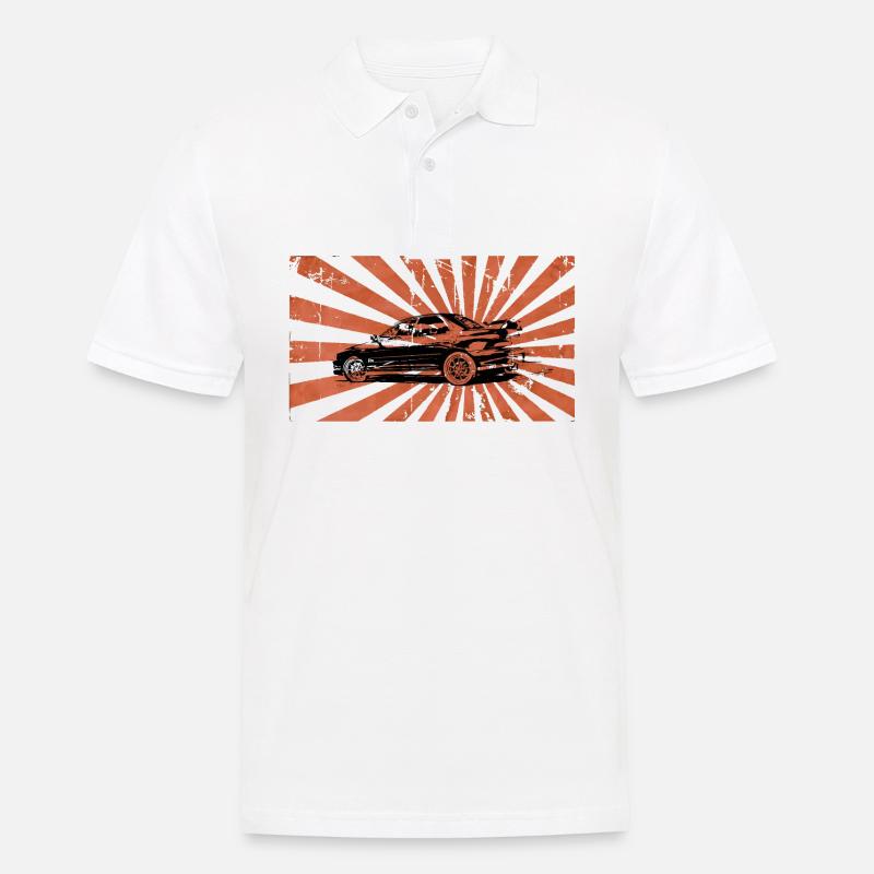 ImprezaRising - Männer Poloshirt - Weiß