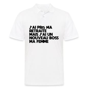 Lustiger Mann Ruhestand Geschenkidee für einen März - Männer Poloshirt - Weiß - Vorne - Kai (181cm)