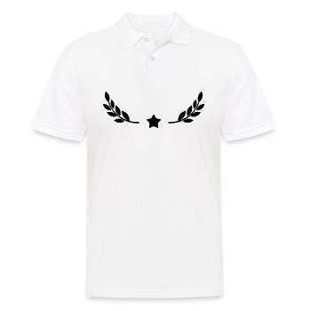 Étoile avec la couronne de lauriers Design - Polo Homme - blanc - Devant - Kai (181cm)