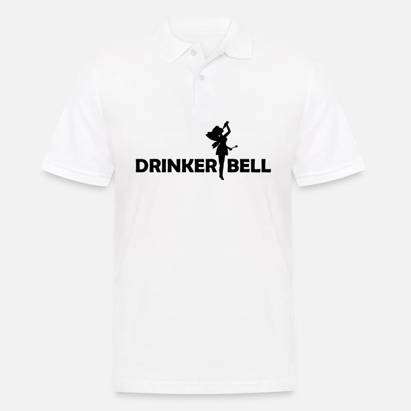 Drinkerbell - Männer Poloshirt - Weiß