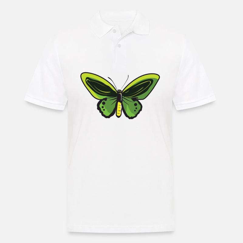 Papillon citron Papillon Papillon papillon - Polo Homme - blanc