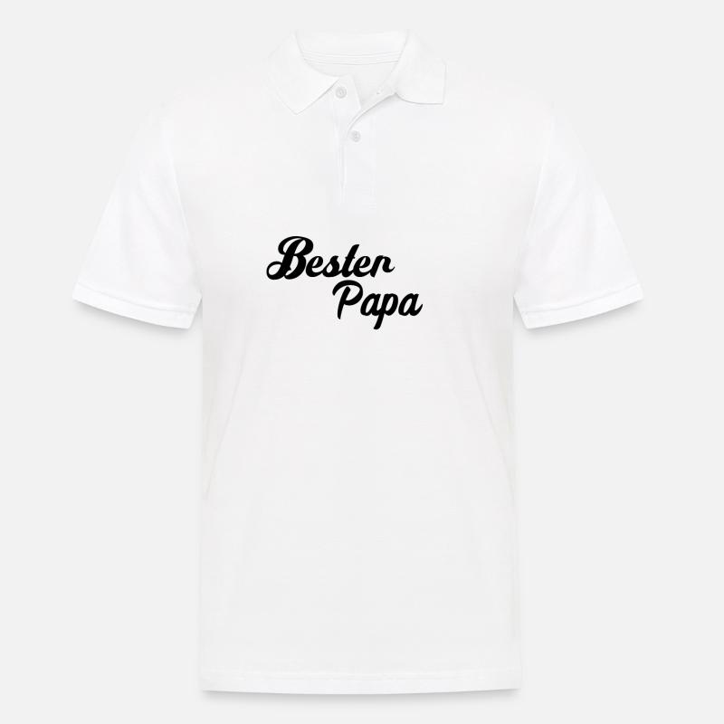 Bester Papa - Männer Poloshirt - Weiß