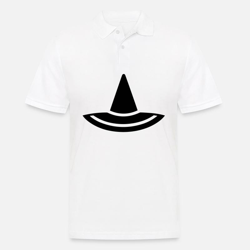 Hut - Männer Poloshirt - Weiß
