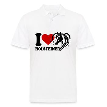 J’adore le cheval Holsteiner - Polo Homme - blanc - Devant - Kai (181cm)