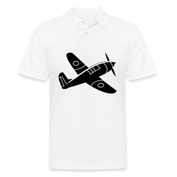 Avion de chasse - Polo Homme - blanc - Devant - Kai (181cm)