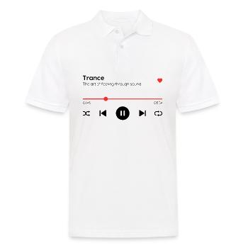 Trance - Männer Poloshirt - Weiß - Vorne - Kai (181cm)