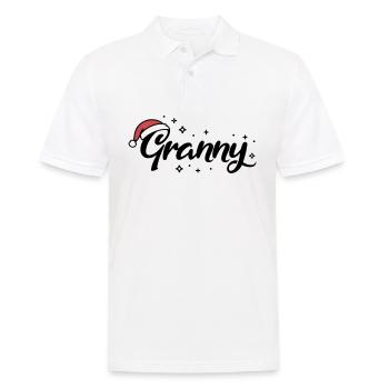 Weihnachtsmütze Granny Oma - Männer Poloshirt - Weiß - Vorne - Kai (181cm)