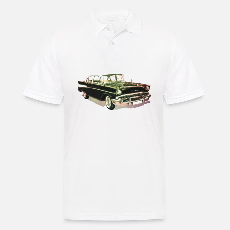 Oldtimer - Männer Poloshirt - Weiß