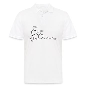 THC Summenformel - Männer Poloshirt - Weiß - Vorne - Kai (181cm)