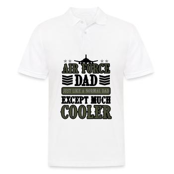 Air Force Dad Pilot USA US Army Amerika Militär - Männer Poloshirt - Weiß - Vorne - Kai (181cm)