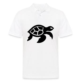 tortoise - Men's Polo Shirt - white - Front - Kai (181cm)