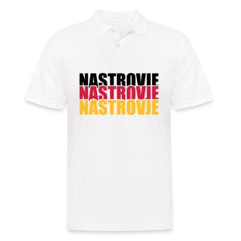 Nastrovje Deutschland Germany Fan Shirt - Männer Poloshirt - Weiß - Vorne - Kai (181cm)